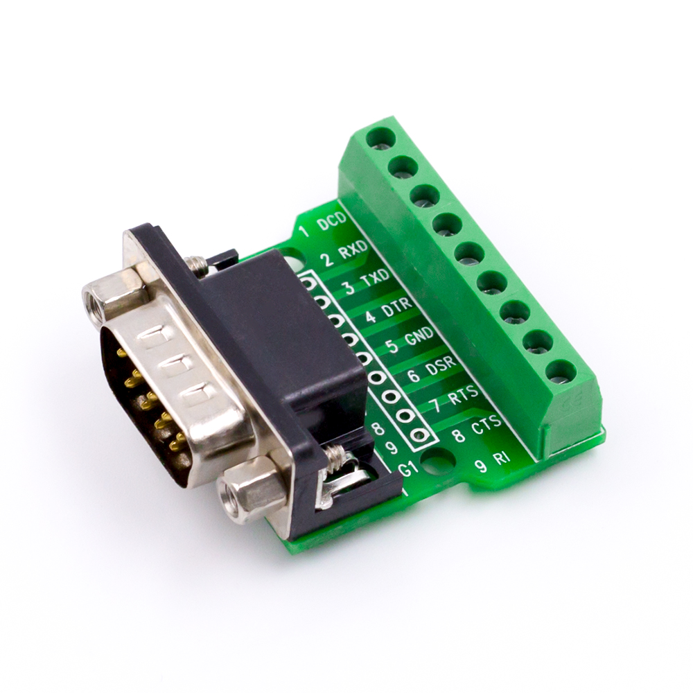 Разъём DB9 (COM) папа, RS232/RS485